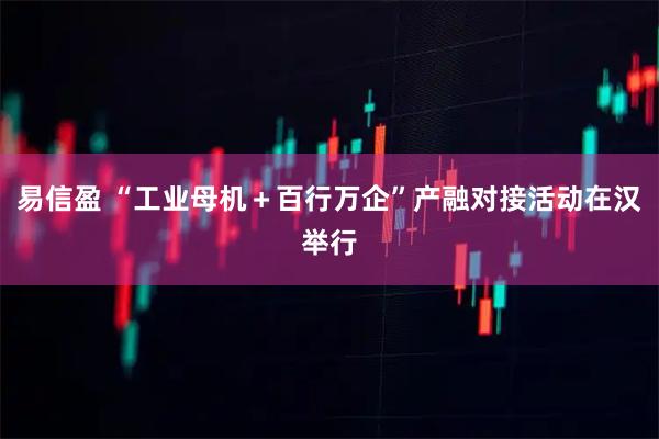 易信盈 “工业母机＋百行万企”产融对接活动在汉举行